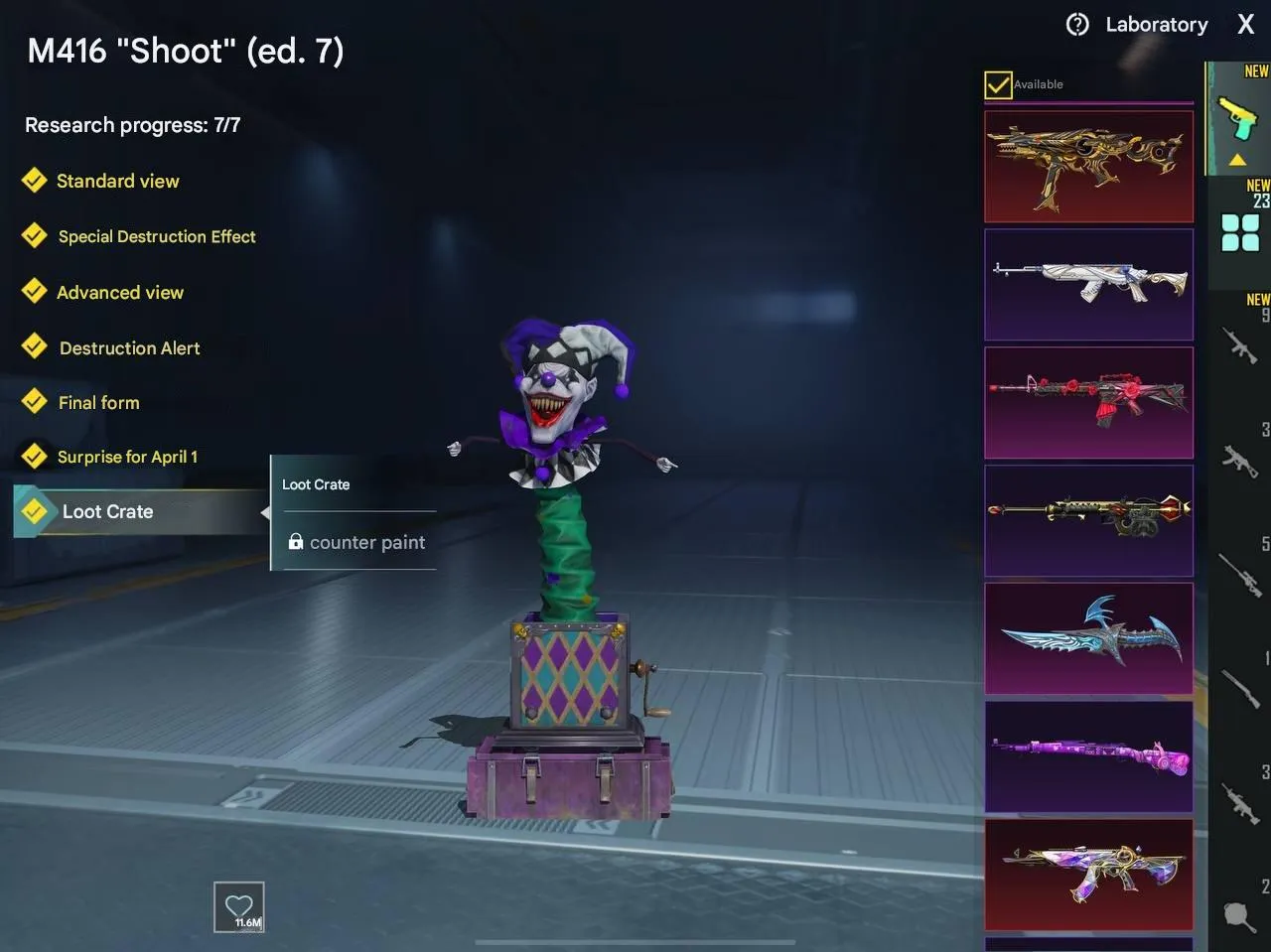 PGM247 PHARAOH FULL ANUKHRA FULL 9 GOLDEN COSTUMES M416 JESTER FULL 2 BUGATTI (G)